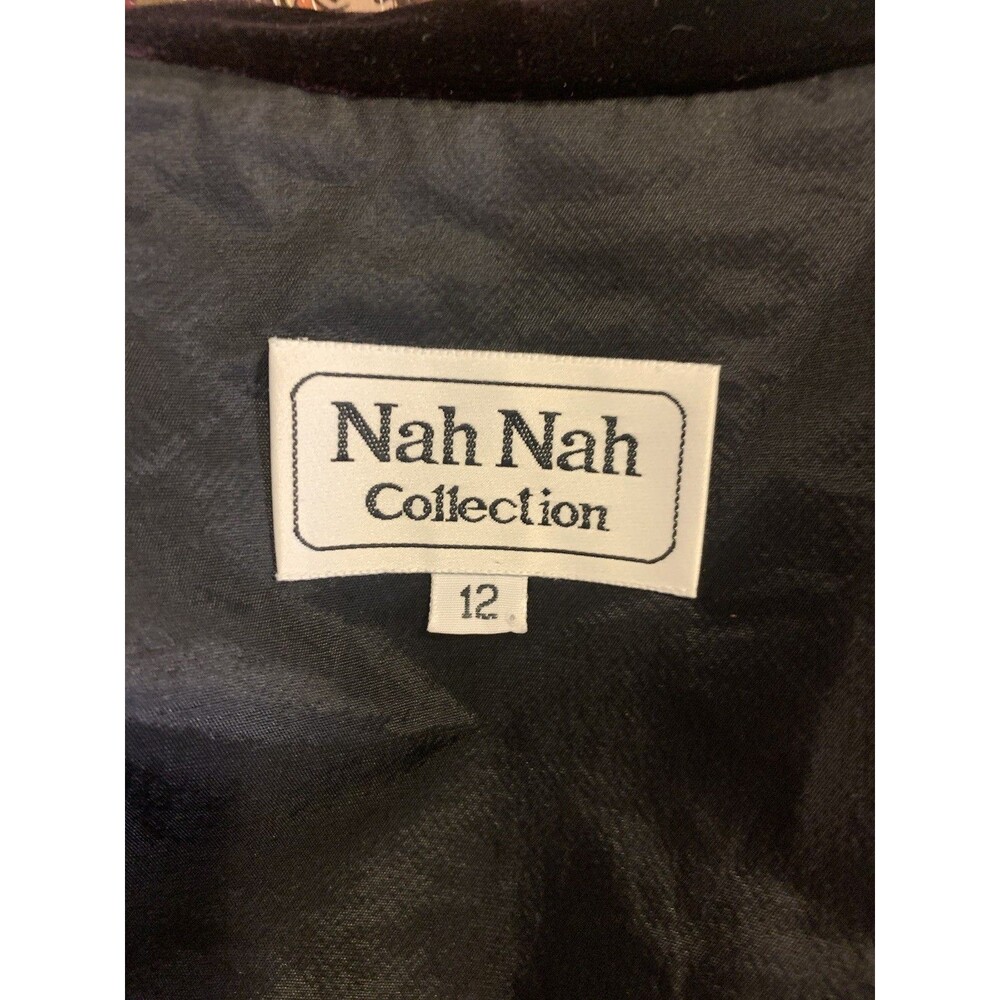 VtG Nah Nah Blazer Whimsigoth Jacket Velvet Size 12 Vamp Witch Dark Romance - Picture 10 of 15